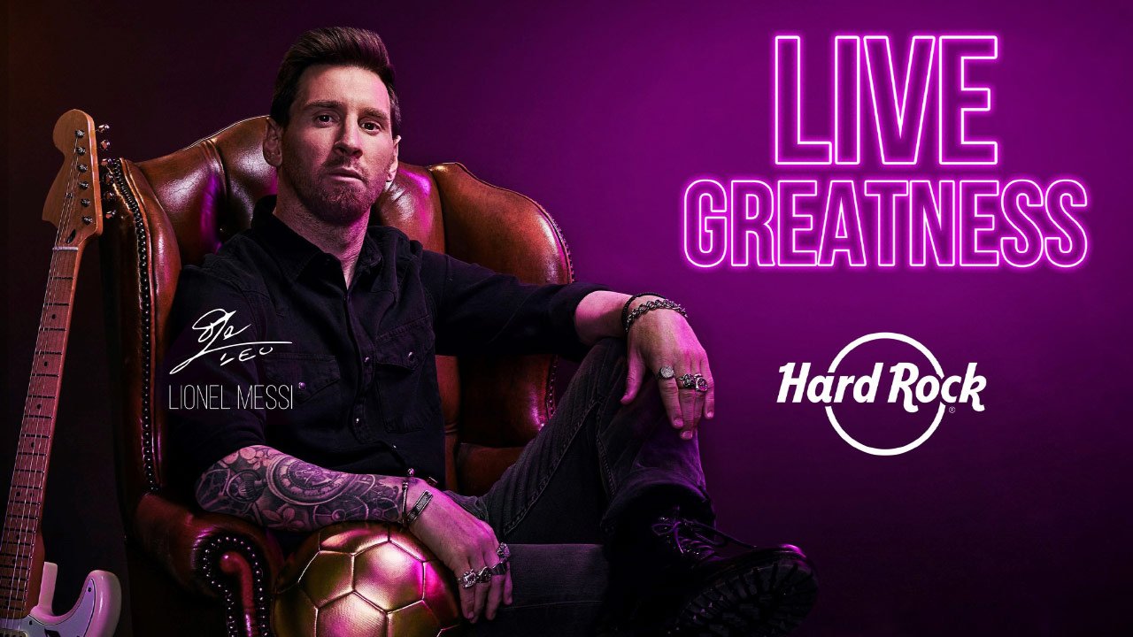 Lionel Messi Teams Up with Hard Rock as their 50th Anniversary Ambassador