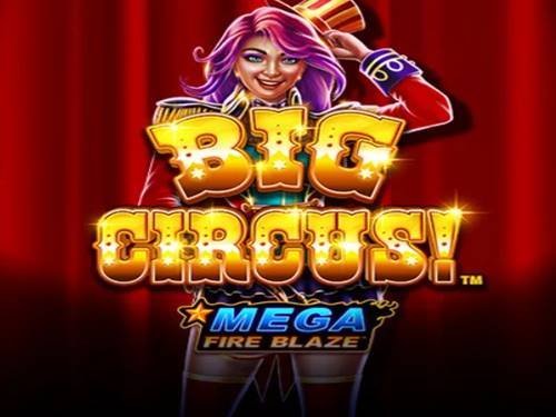 Mega Fire Blaze Big Circus Game Logo