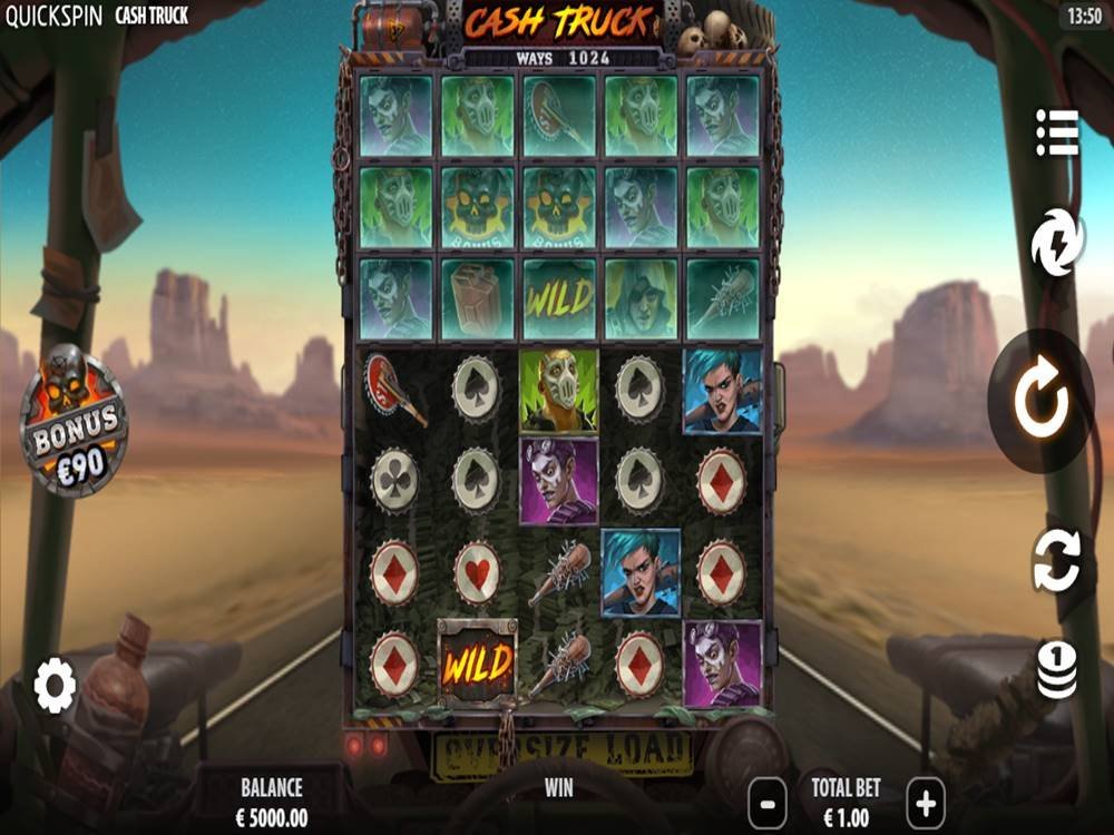 Cash Truck Slot by Quickspin screenshot