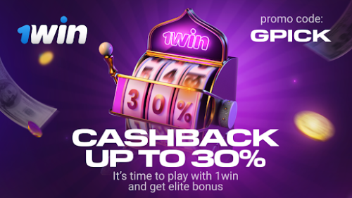 Enjoy a 500% Welcome Bonus & up to 30% Cashback on 1Win Casino