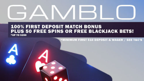 Kick Things Off With a $200 Bonus & 50 Free Spins or Blackjack Bets at Gamblo Casino