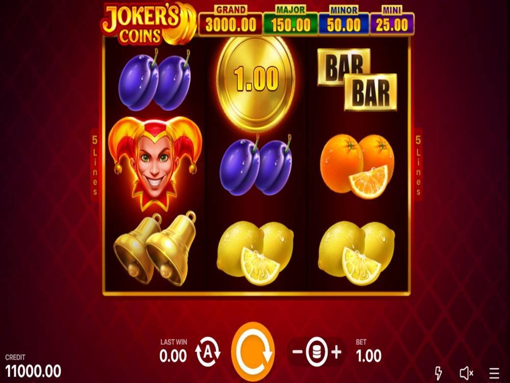 Joker's Coins Hold And Win Slot by Playson screenshot
