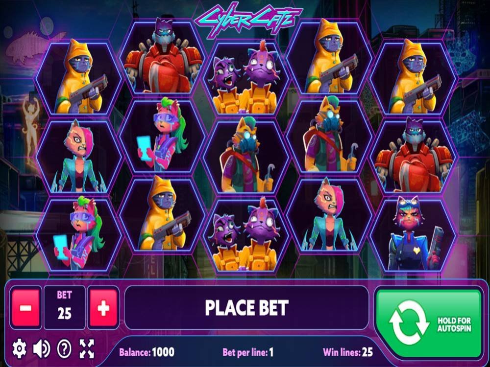 Cyber Catz Slot by PlayPearls screenshot