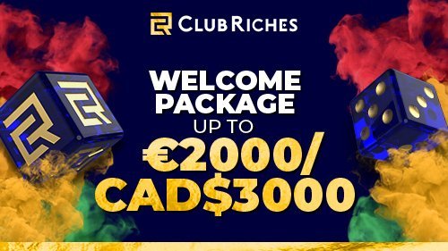 ClubRiches Casino Welcomes You With Big Bonus up to €2,000