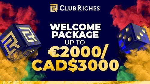 ClubRiches Casino Welcomes You With Big Bonus up to €2,000