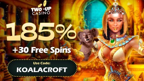 TwoUp Casino Offering Generous 185% Pokies Bonus & 30 Free Spins Every Day