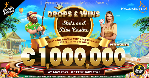Win Your Share of €1,000,000 Every Month With Revamped Pragmatic Play Drops & Wins Promo