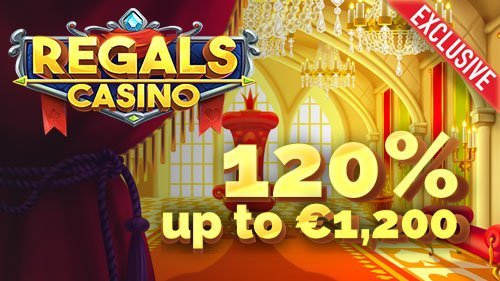 Claim an Exclusive 120% Bonus up to €1,200 & 50 Free Spins at Regals Casino