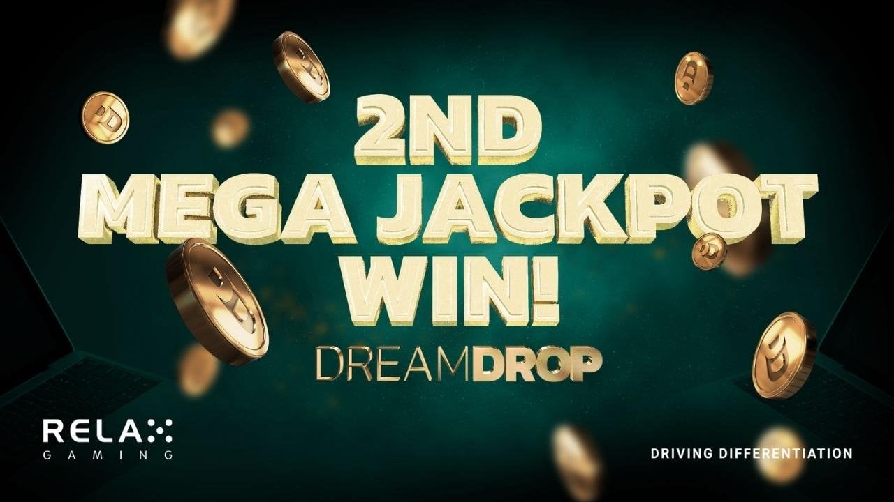 Relax Gaming and Dream Drop Celebrate Second Mega Jackpot Winner