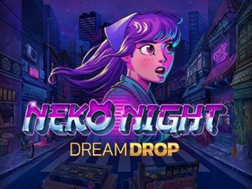 Neko Night Dream Drop Game Logo