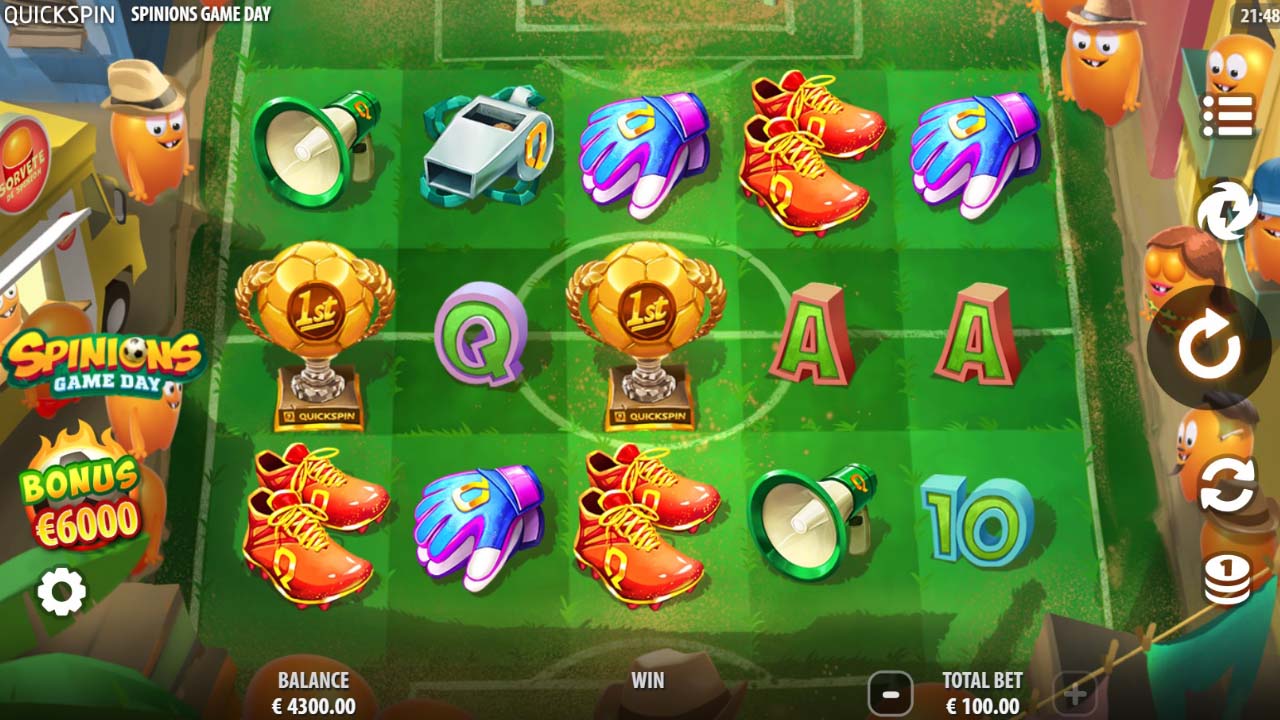 Spinions Game Day video slot