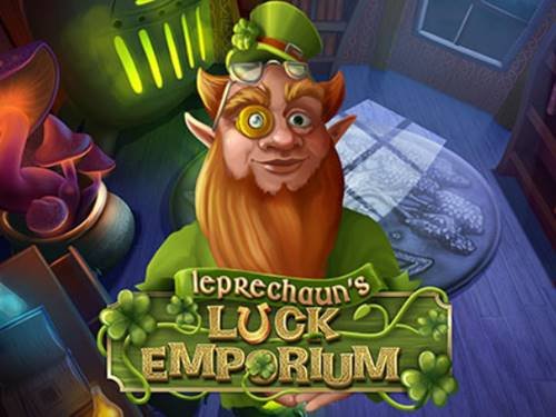 Leprechaun's Luck Emporium Game Logo