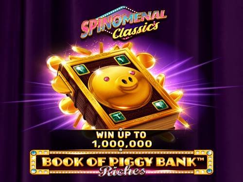 Book Of Piggy Bank Riches Game Logo