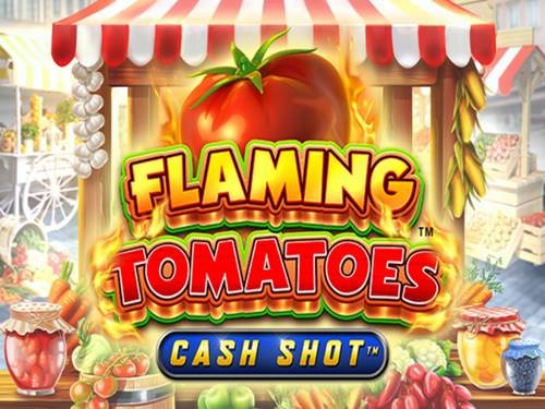 Flaming Tomatoes Cash Shot Game Logo