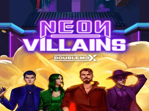 Neon Villains Doublemax Game Logo