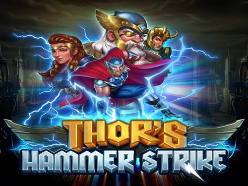 Thor's Hammer Strike Game Logo