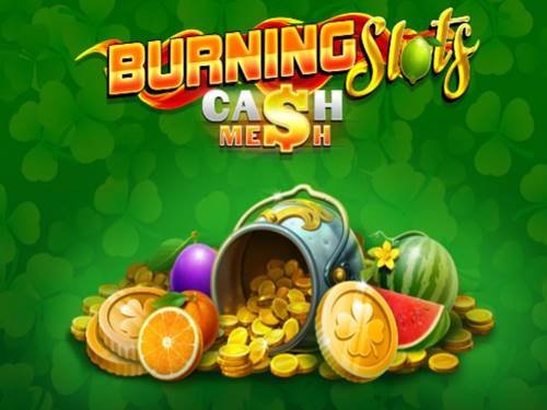 Burning Slots Cash Mesh Game Logo