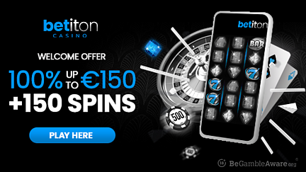 Double Your Betiton First Deposit up to $150 and Get 150 Free Spins