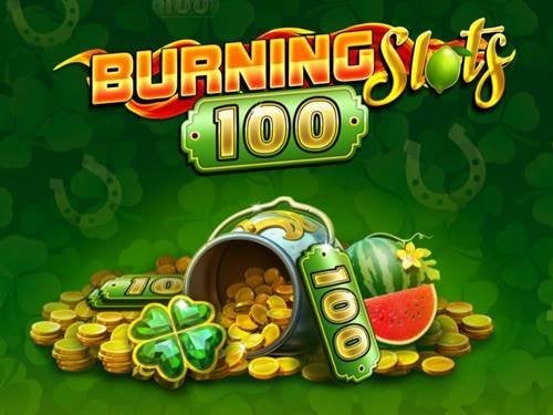 Burning Slots 100 Game Logo