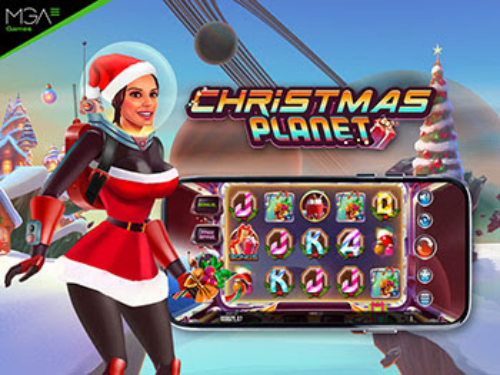 Christmas Planet Slot Game Logo