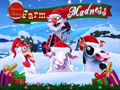 Farm Madness Christmas Edition Slot Game Logo