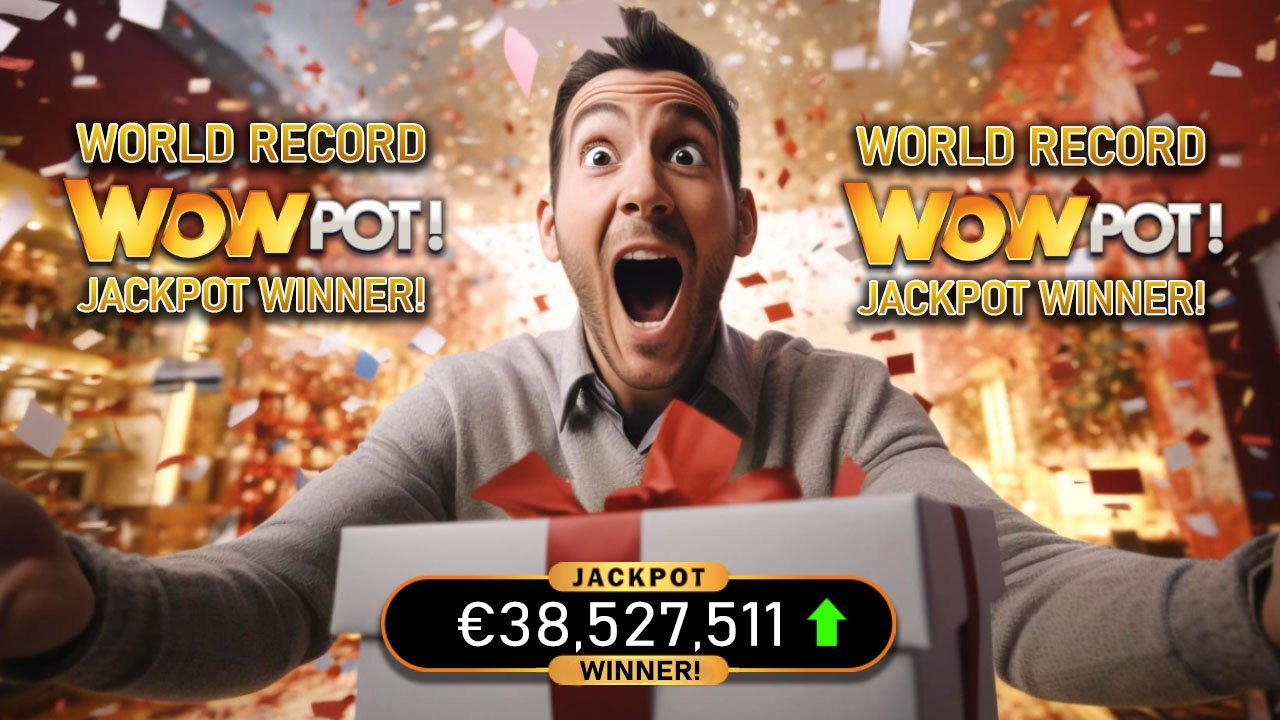 Breaking News! Mystery Player Wins €38.5 Million WowPot Progressive Jackpot