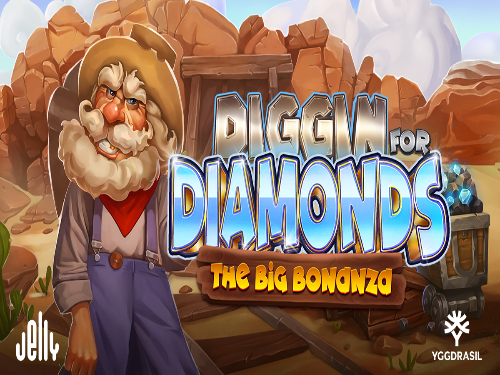 Diggin’ for Diamonds - The Big Bonanza Slot Game Logo