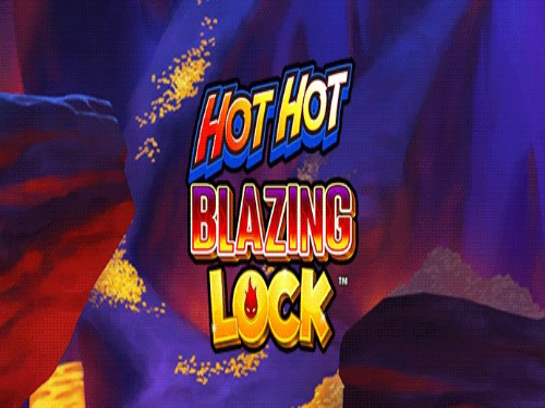 Hot Hot Blazing Lock Slot Game Logo