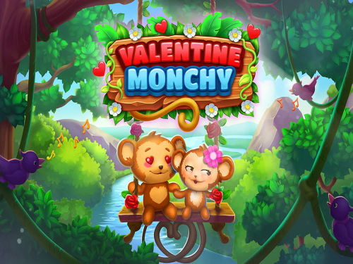 Valentine Monchy Slot Game Logo