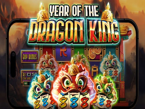 Year of the Dragon King Slot Game Logo