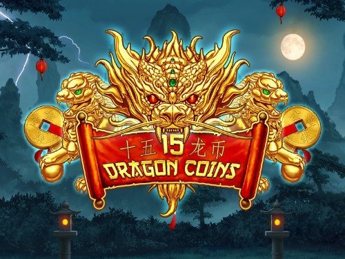 15 Dragon Coins Slot Game Logo