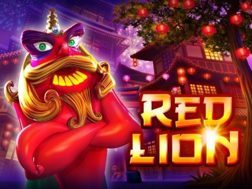 Red Lion Slot Game Logo