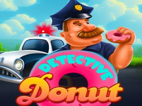 Detective Donut Slot Game Logo