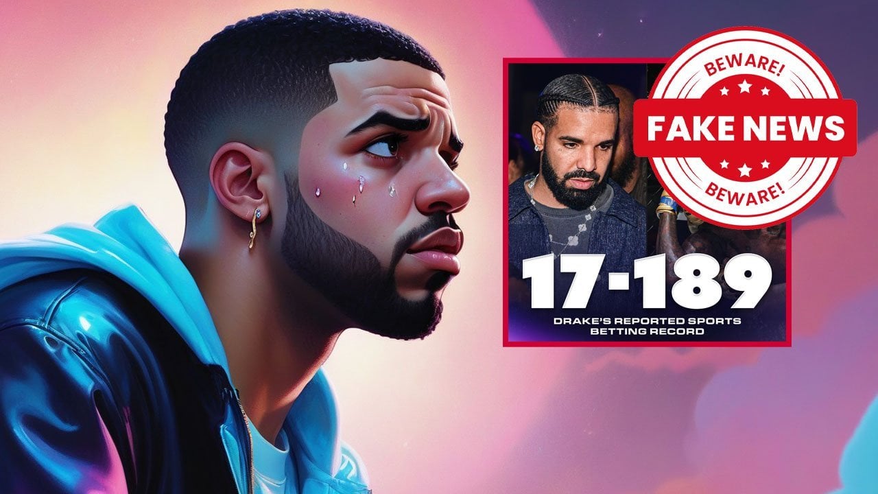 Social Media Troll Fakes Drake Gambling Curse Stats