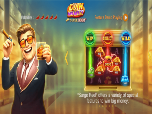 Coin Infinity Surge Reel Slot Game Logo