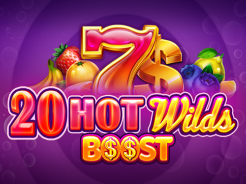20 Hot Wilds Boost Slot Game Logo