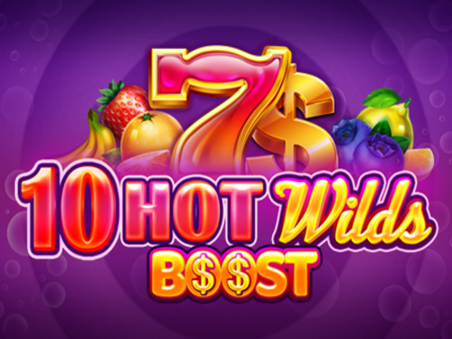 10 Hot Wilds Boost Slot Game Logo