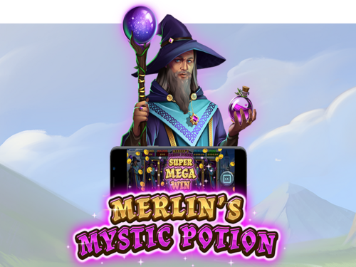 Merlin’s Mystic Potion Slot Game Logo