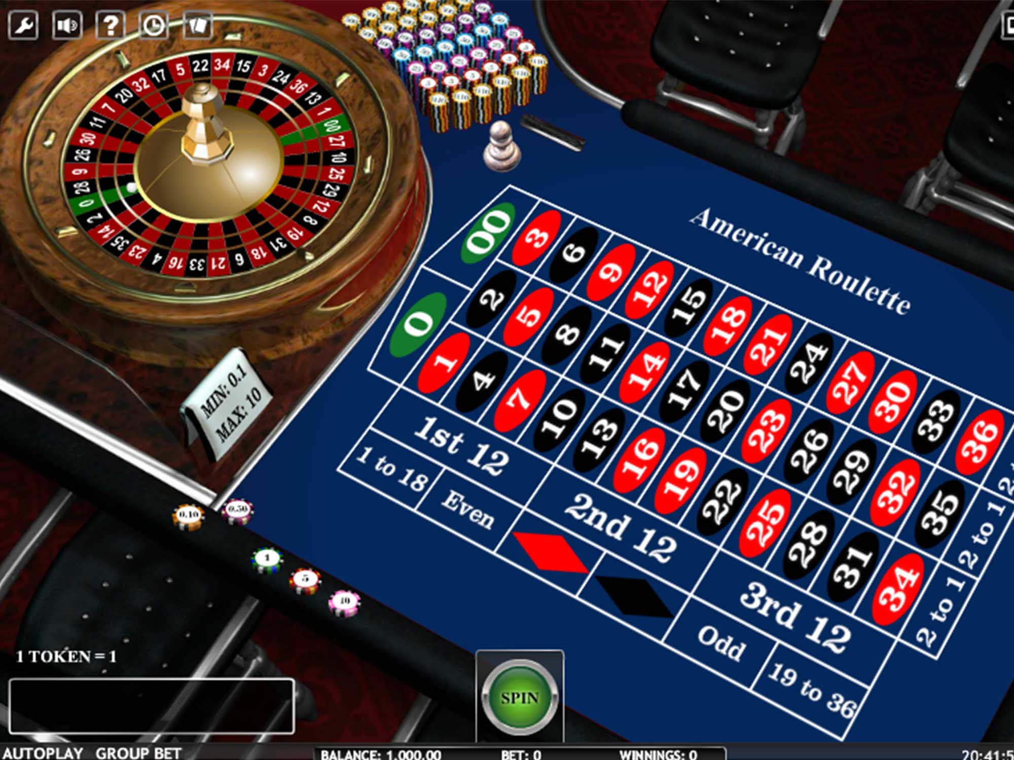 3d european roulette