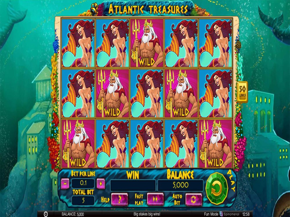 Atlantic Treasures Slot screenshot