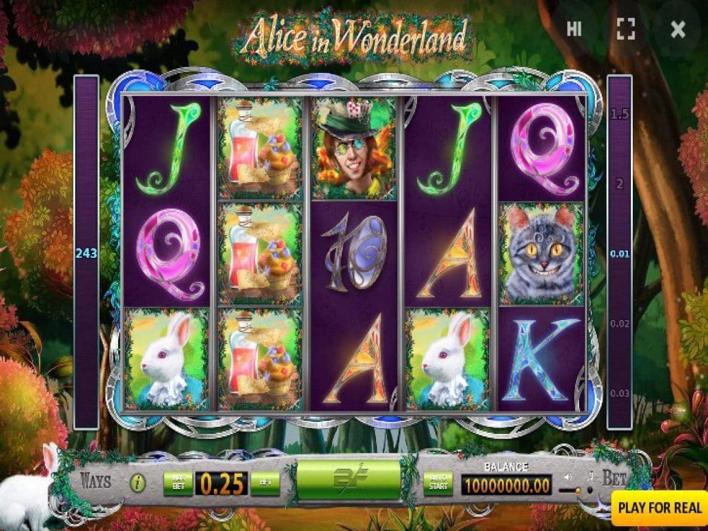 Alice in Wonderland Slot by BF Games screenshot