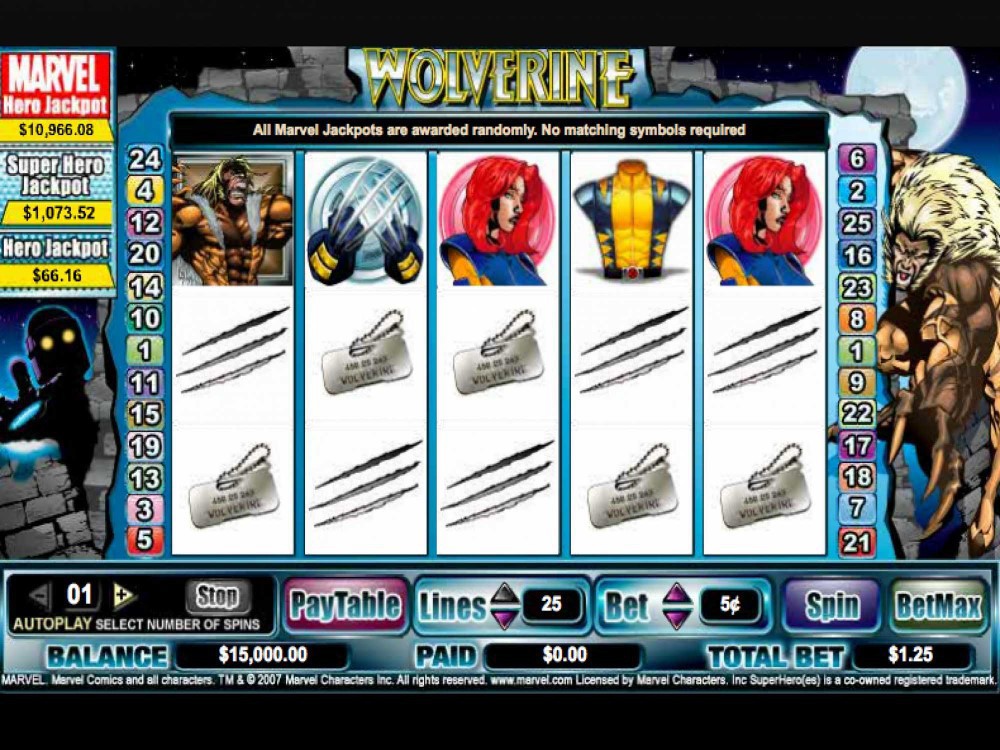 Marvel heroes slots game