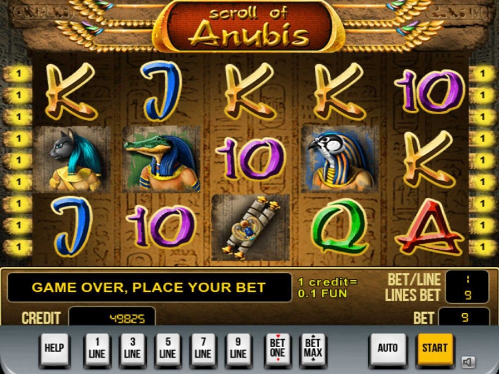 Scroll of Anubis Game Screenshot