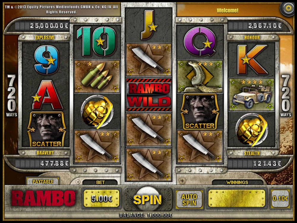 Jogos de slot Rambo