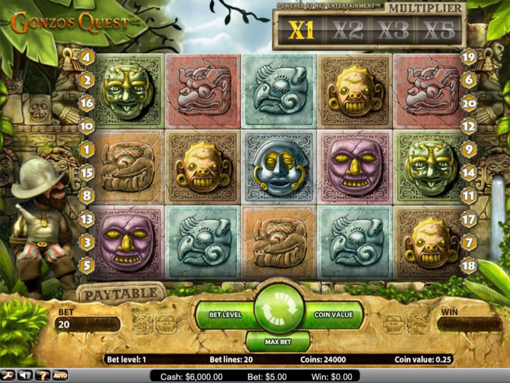 Gonzo's Quest Slot screenshot