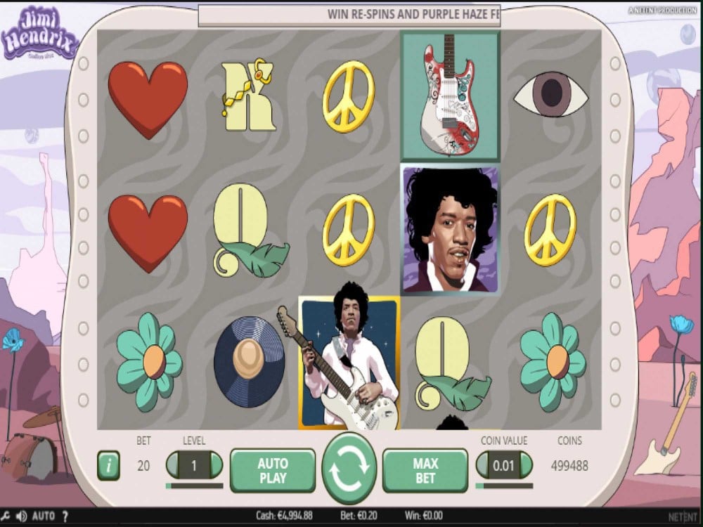 Jimi Hendrix Slot screenshot