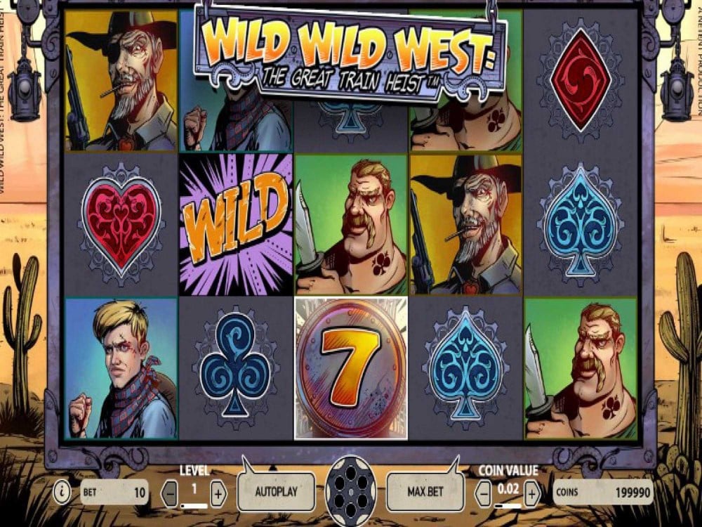 Wild Wild West: The Great Train Heist Slot screenshot