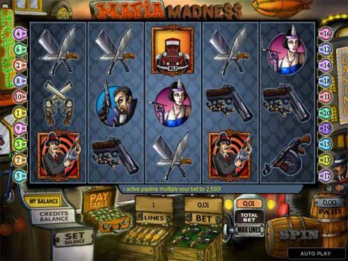 Mafia Madness Game Logo