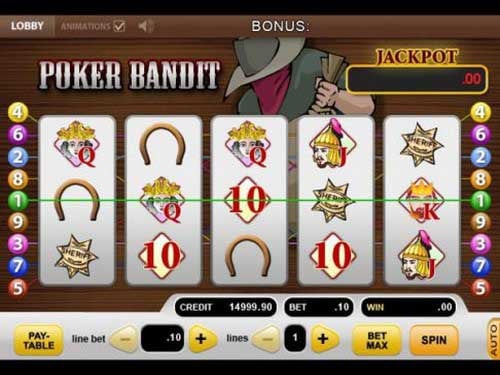 Poker Bandit Game Logo