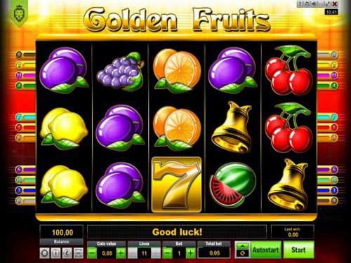 Golden Fruits Game Logo